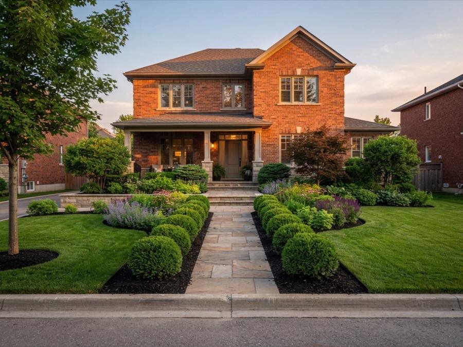 Front garden redesign with layered perennials